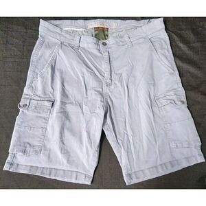EUC PAPERBACKS BRAND MENS CARGO SHORTS‎ Gray COTTON Zip FLY SIZE 38